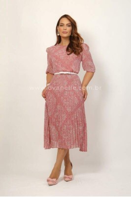 Vestido Rosane Rosa