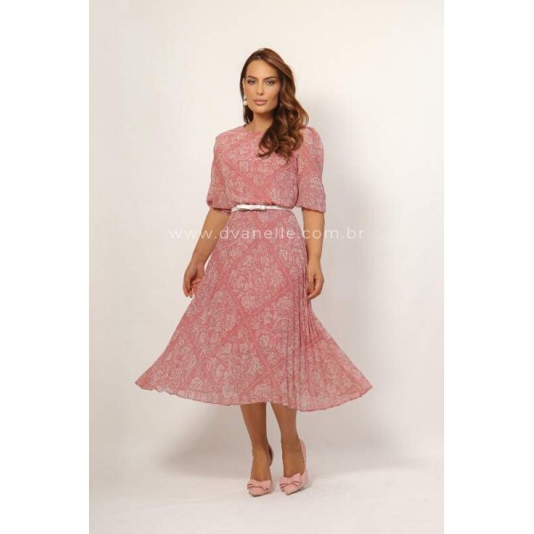 Vestido Rosane Rosa