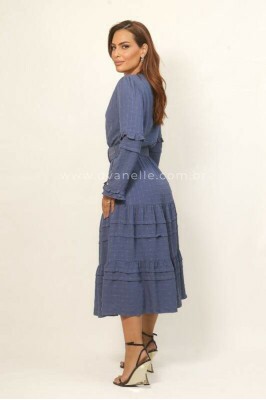 Vestido Odete Azul