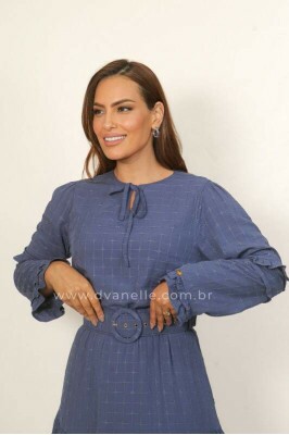 Vestido Odete Azul