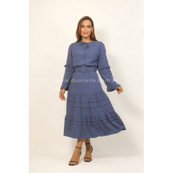 Vestido Odete Azul