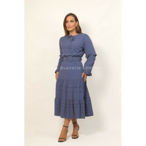 Vestido Odete Azul