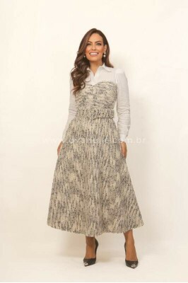 Vestido Alice Cinza