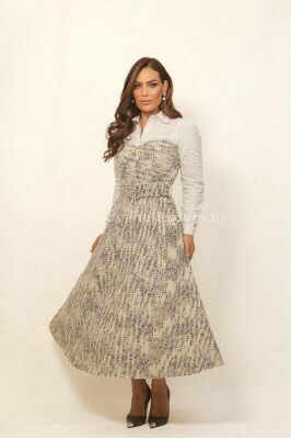 Vestido Alice Cinza