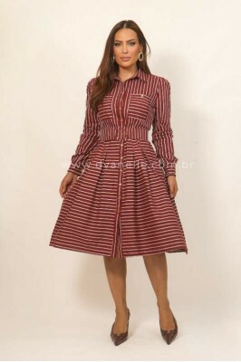 Vestido In�s Vermelho