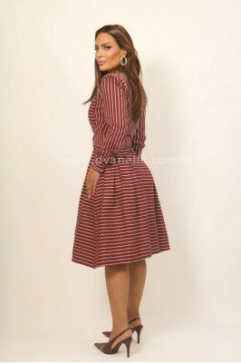 Vestido In�s Vermelho