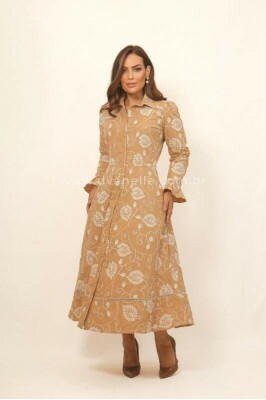 Vestido Agatha Bege