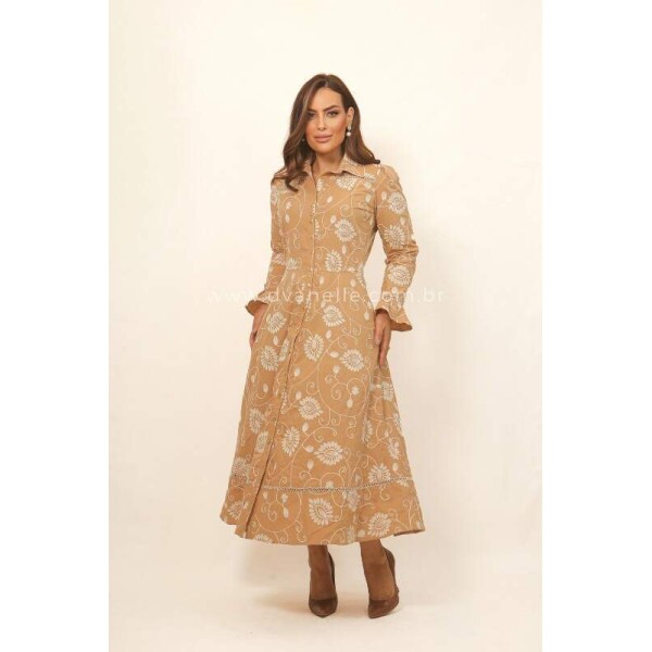 Vestido Agatha Bege
