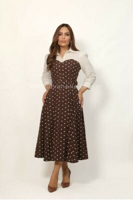 Vestido Rafaela Marrom