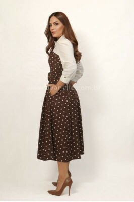 Vestido Rafaela Marrom