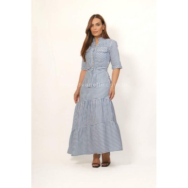 Vestido Denise Azul