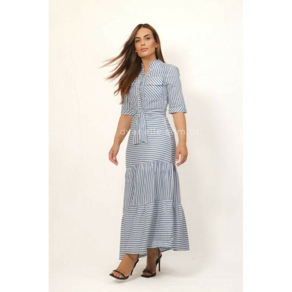 Vestido Denise Azul