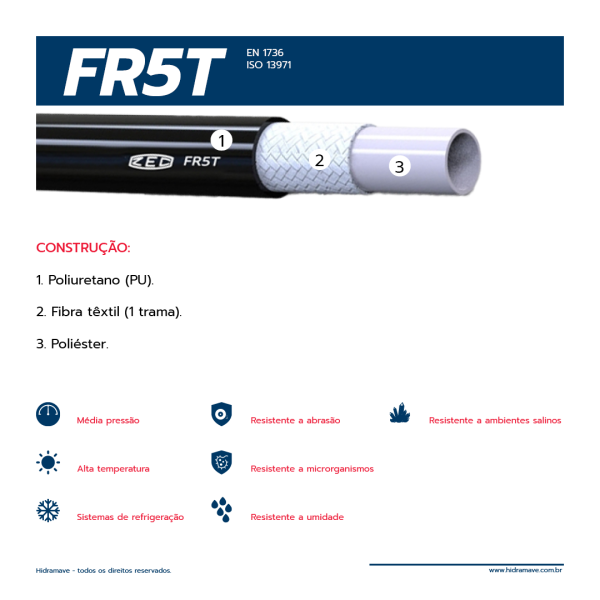 MANGUEIRA TERMOPLASTICA SRIE FR5T