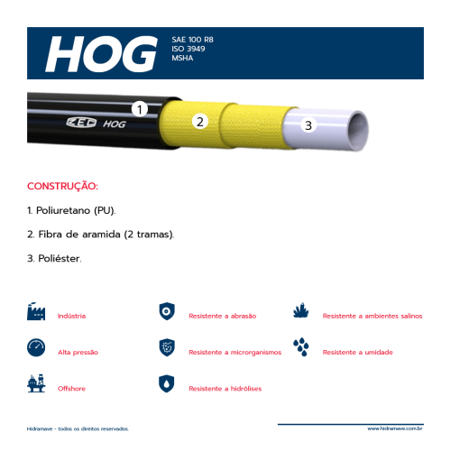 MANGUEIRA TERMOPLASTICA S�RIE HOG