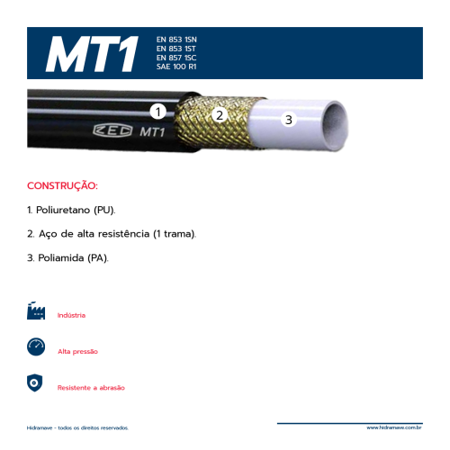 MANGUEIRA TERMOPLASTICA SRIE MT1