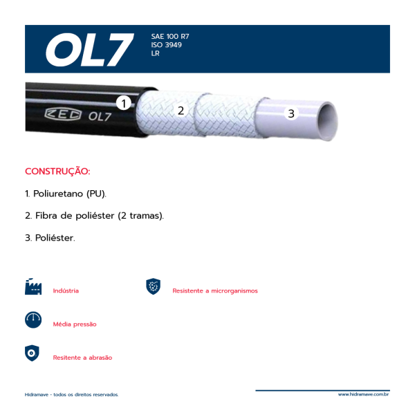 MANGUEIRA TERMOPLASTICA SRIE OL7