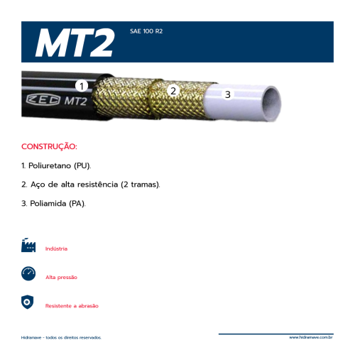 MANGUEIRA TERMOPLASTICA S�RIE MT2