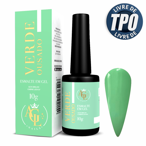 AGL Esmalte em Gel Verde Ousado 10g