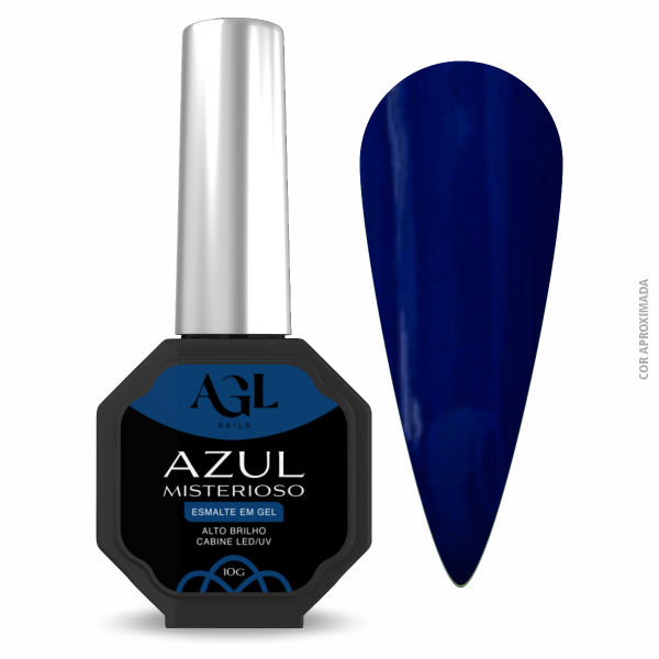 AGL Esmalte em Gel Azul Misterioso 10g