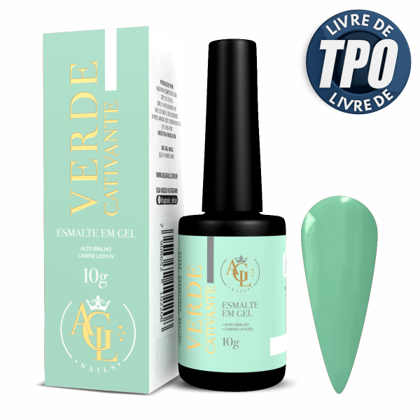 AGL Esmalte em Gel Verde Cativante 10g