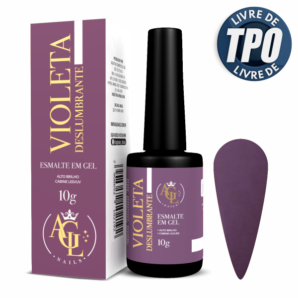 AGL Esmalte em Gel Violeta Deslumbrante 10g