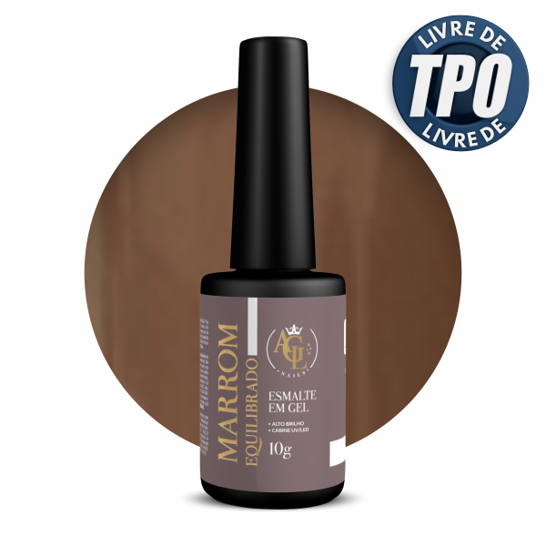 AGL Esmalte em Gel Marrom Equilibrado 10g