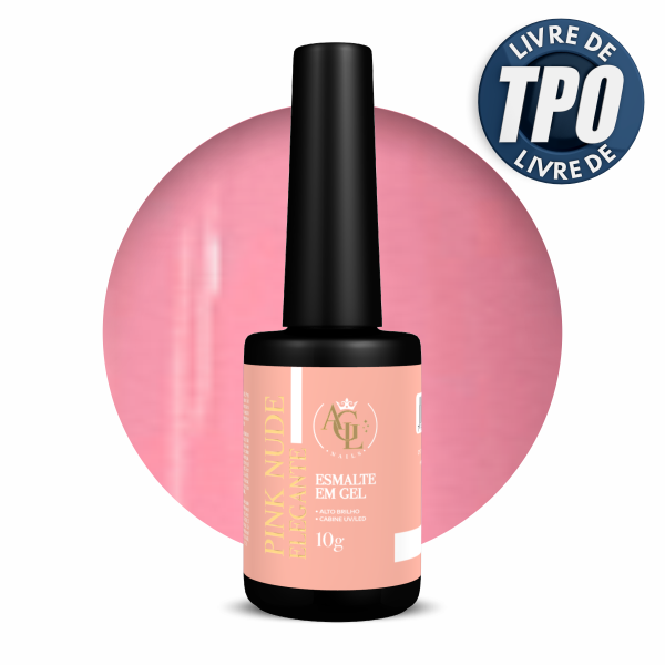 AGL Esmalte em Gel Pink Nude Elegante 10g