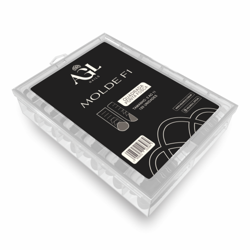 AGL NAILS MOLDE F1 QUADRADO PONTA FOSCA