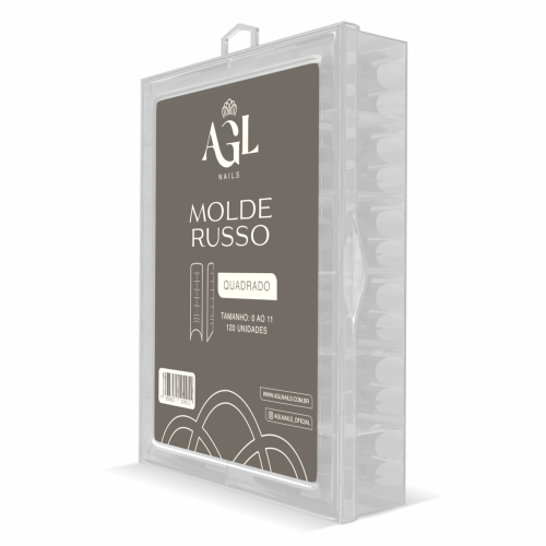 AGL NAILS MOLDE RUSSO QUADRADO
