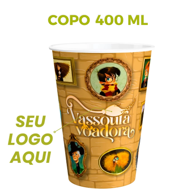 Copo Personalizado de Papel Biodegrad�vel 400 ml