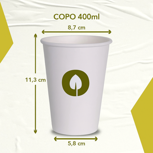 Copo Personalizado de Papel Biodegrad�vel 400 ml