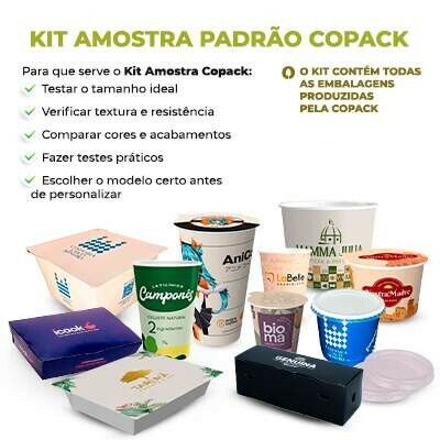 Kit Amostra Completo | Amostras de Embalagens para Todos os Segmentos
