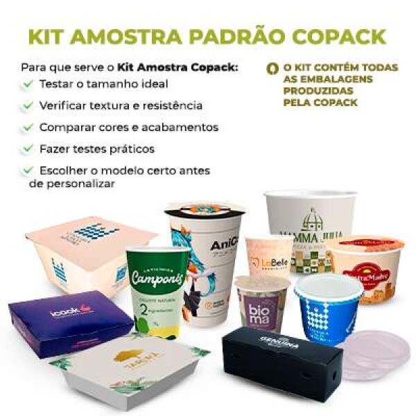 Kit Amostra Completo | Amostras de Embalagens para Todos os Segmentos