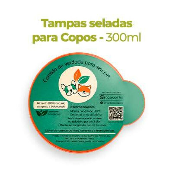Tampa Personalizada Selada Copo 300 ml