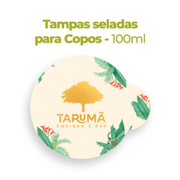 Tampa Personalizada Selada Copo 100 ml