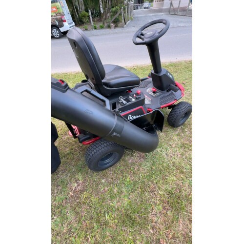 Trator Cortador de Grama Branco a Bateria - 100% El�trico