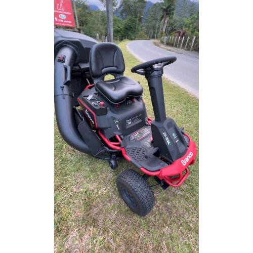 Trator Cortador de Grama Branco a Bateria - 100% El�trico