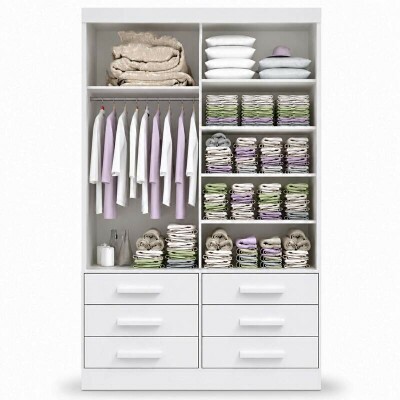 Guarda-roupa Meridian 2 Portas Branco Larg. 1.35m - D Doro