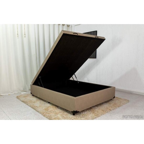 Box Ba Casal Eli Korino Bege Blindado 138x188x42 - Nature