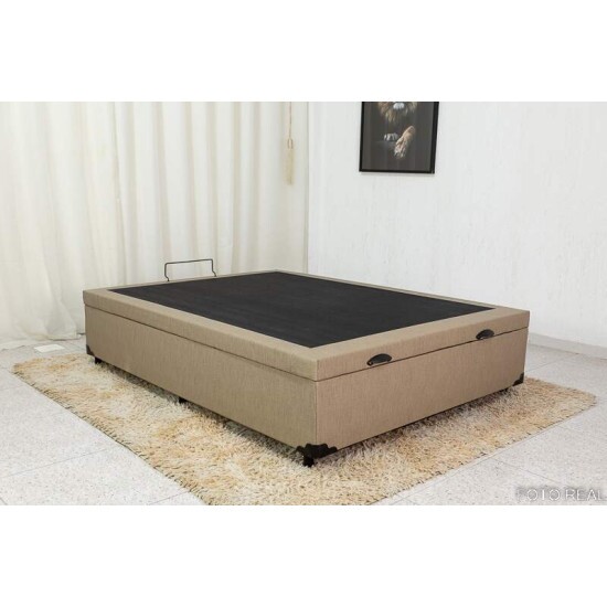 Box Ba Casal Eli Korino Bege Blindado 138x188x42 - Nature