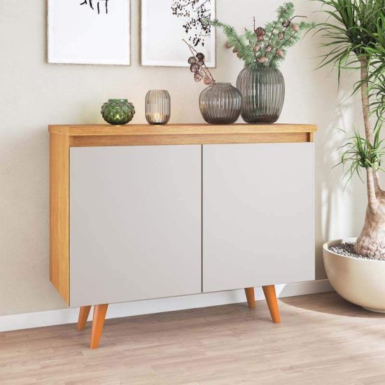 Buffet Uno com 2 Portas Mel/Off White Viero