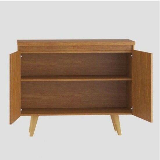 Buffet Uno com 2 Portas larg. 1.01m Mel/Preto Viero