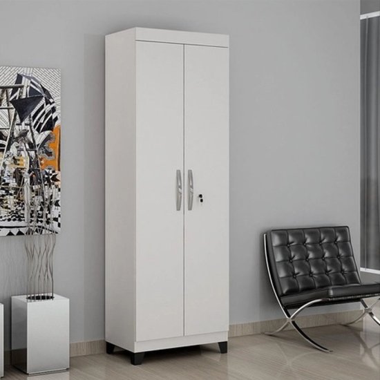 Multiuso 0,63m Asteca Branco 2 Portas - Valdem�veis