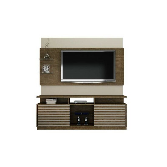 Rack Roma e Painel Turim para TV at� 65 Polegadas Yp�/Off White Valdem�veis
