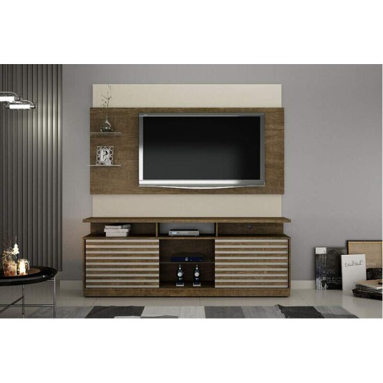 Rack Roma e Painel Turim para TV at� 65 Polegadas Yp�/Off White Valdem�veis
