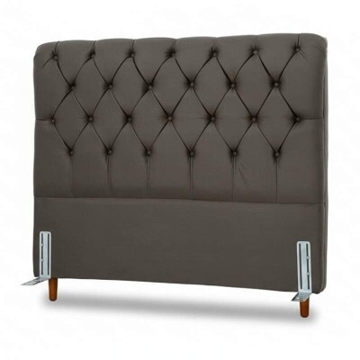 Cabeceira Casal Lavnia Sued Marrom Largura 1.40m