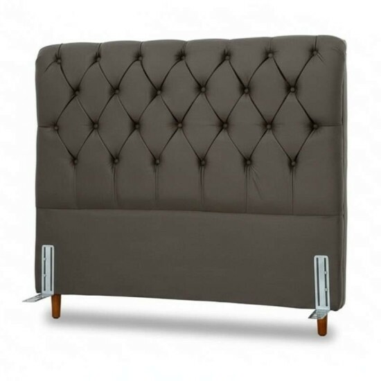 Cabeceira Casal Lavnia Sued Marrom Largura 1.40m