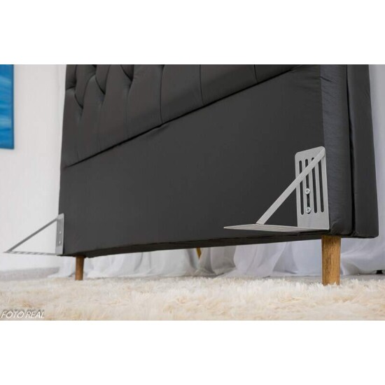 Cabeceira Casal Lavnia Korino Preto Largura 1.40m