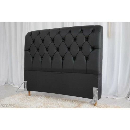 Cabeceira Casal Lavnia Korino Preto Largura 1.40m