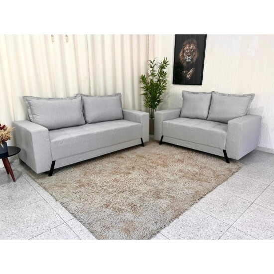 Sof� 3 e 2 lugares 8100 Linho Cinza 20